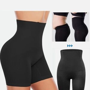 High-Waist Black Shaping Shorts Shapermint Sm Black